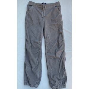 Hollister Mens Size Medium Parachute Baggy Corduroy Pants Elastice Waist‎
